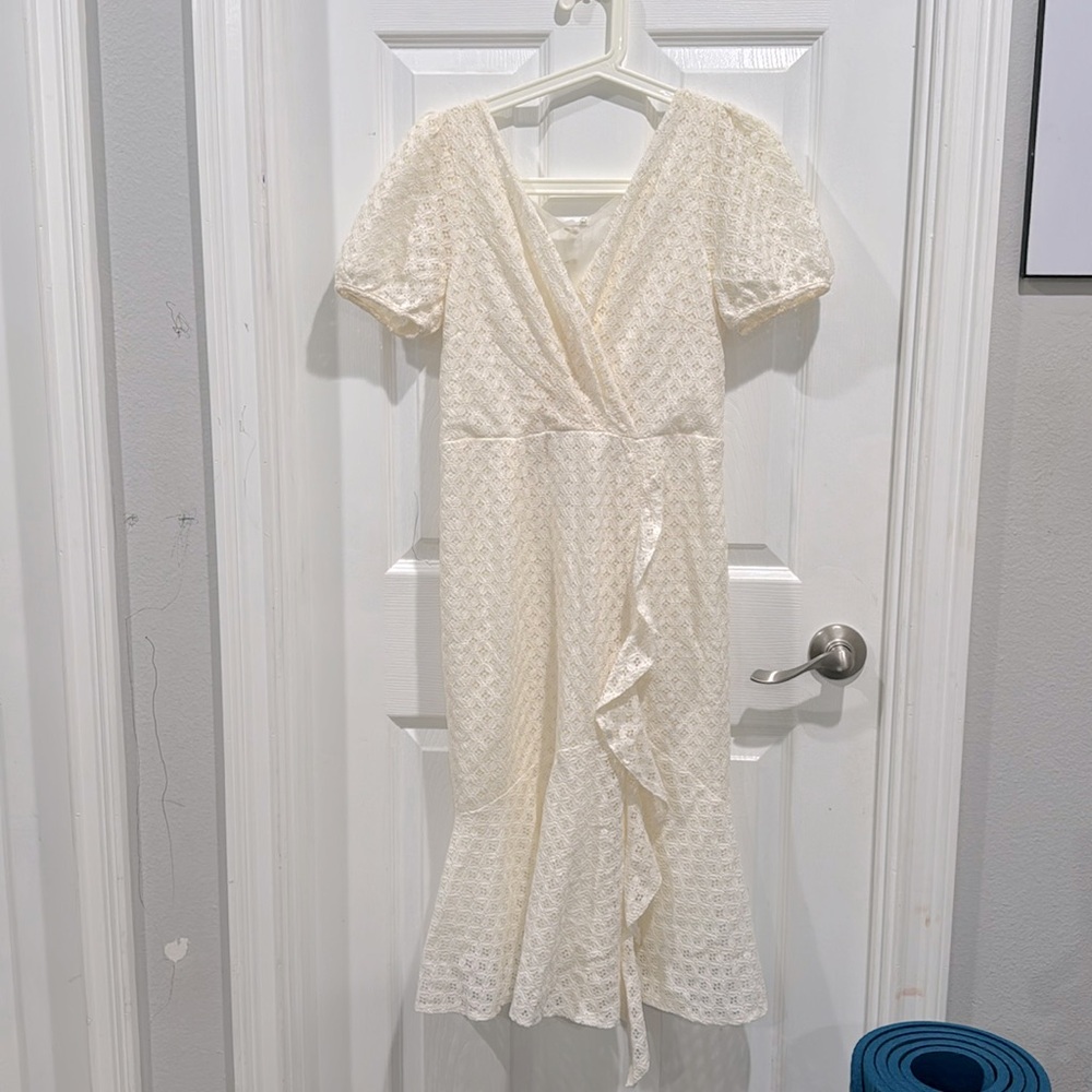 POXI white lace bridal party dress